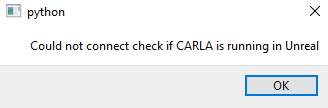 Carla interface connection exception